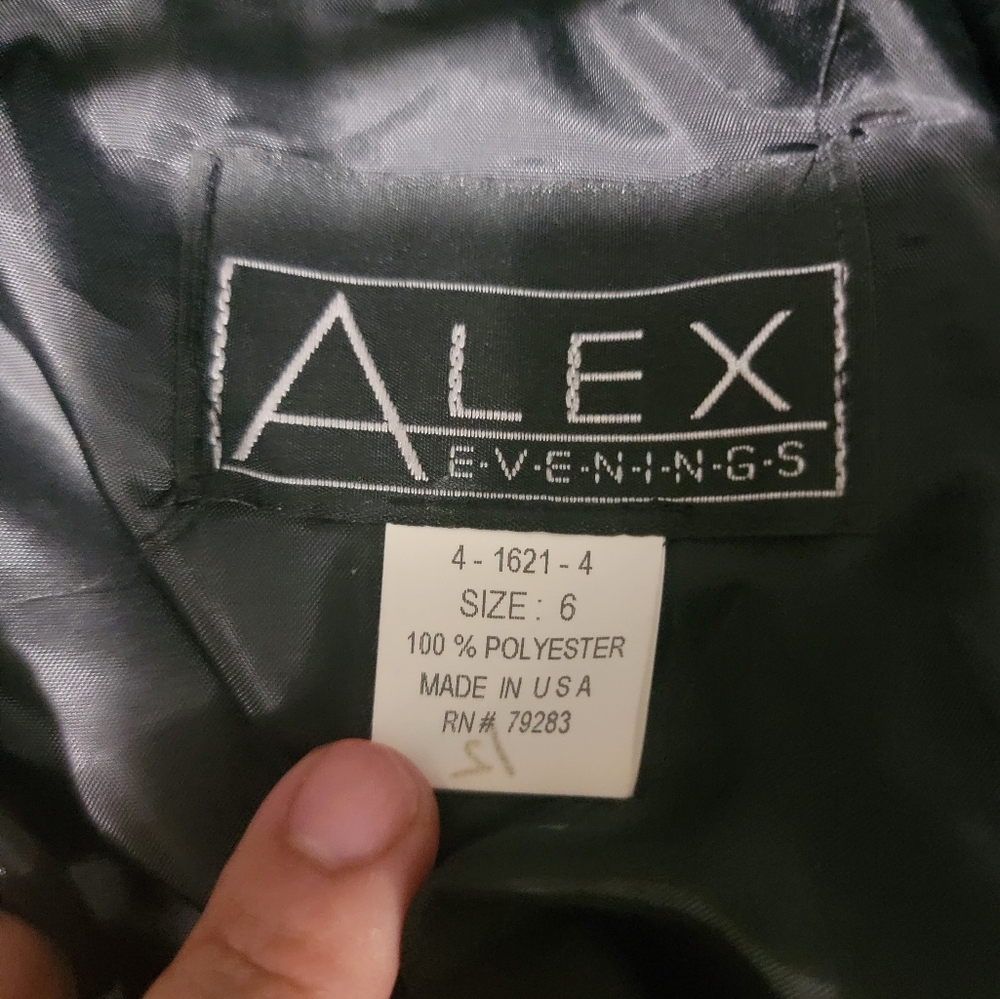 Alex Evenings Black Dress